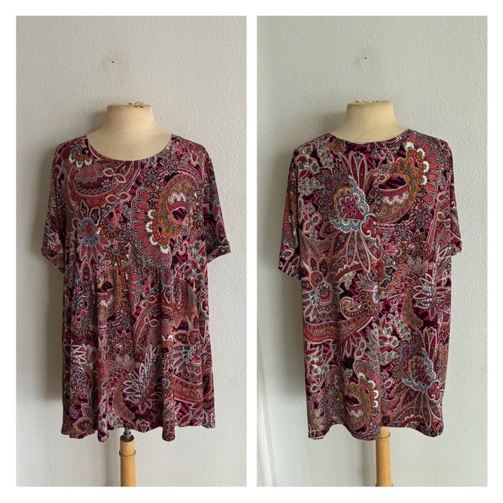 Sew In Love paisley babydoll top